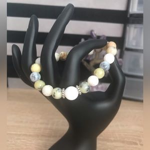 Green Grass Opal Beaded Bracelet